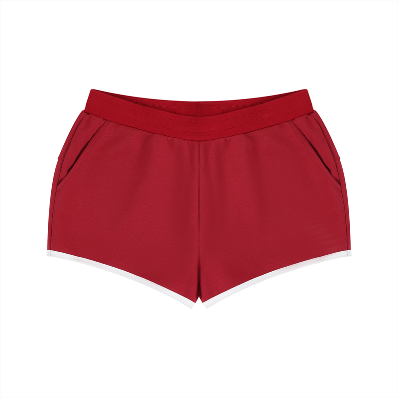 Women's Retro Contrast Binding Shorts by ODMPOD