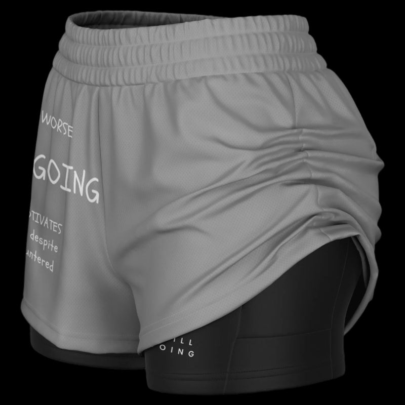 "WORDS HAVE POWER" Women's 2-in-1 Shorts by Subliminator