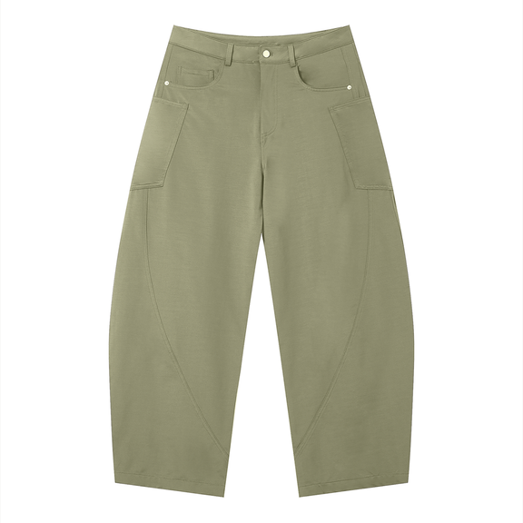 Men's Barrel Leg Pants by ODMPOD