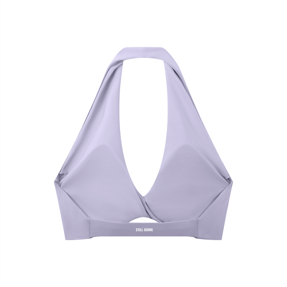 Women's Pleated Halter Sports Bra by ODMPOD