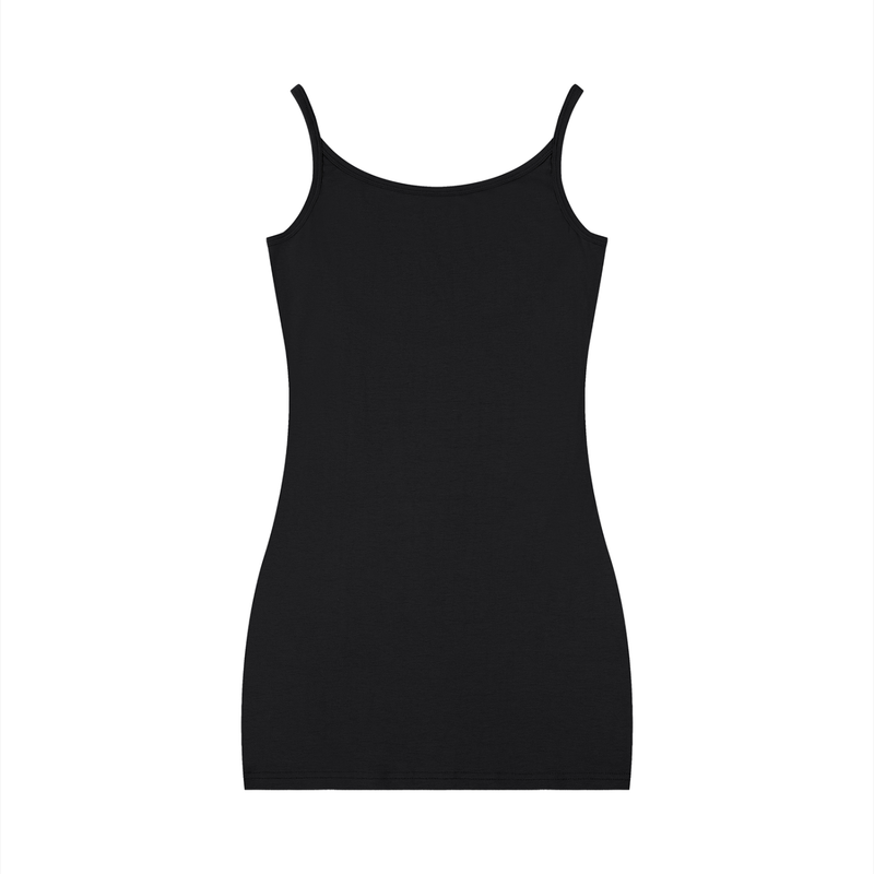 Women's Solid Tight Sleeveless Dress by ODMPOD