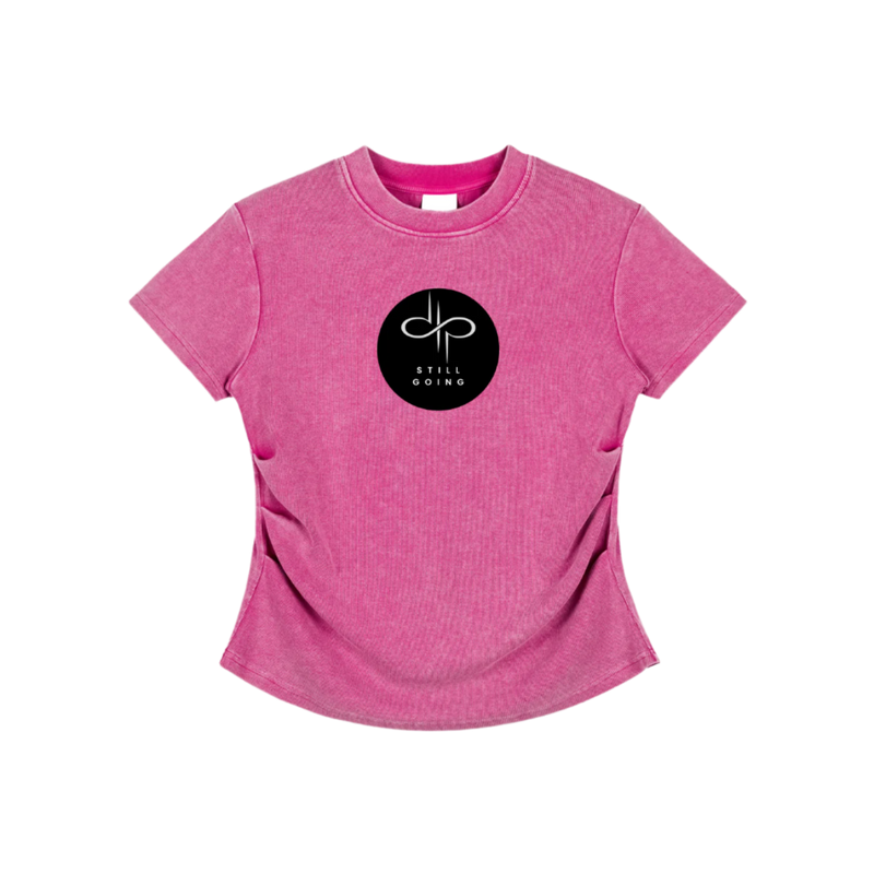 Vintaged-Wash Bodycon Cotton T-Shirt by ODMPOD