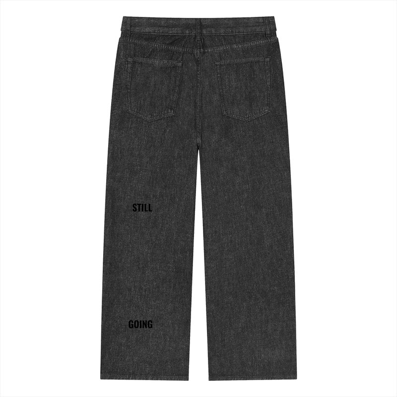 Unisex Vintage Wash Straight Leg Jeans by ODMPOD