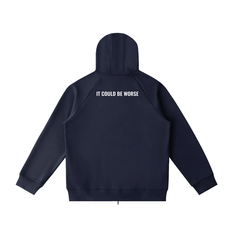 Heavyweight Raglan Sleeve Zip Hoodie by ODMPOD