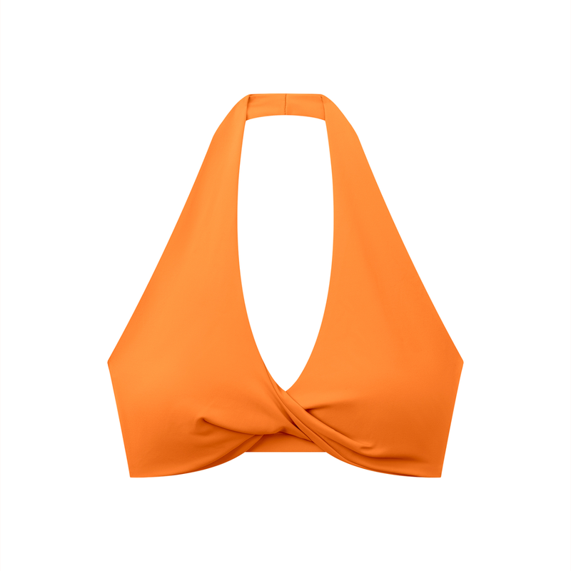 Women's Pleated Halter Sports Bra by ODMPOD
