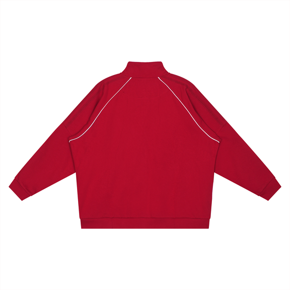 Reflection Striped Raglan Sleeve Jacket by ODMPOD