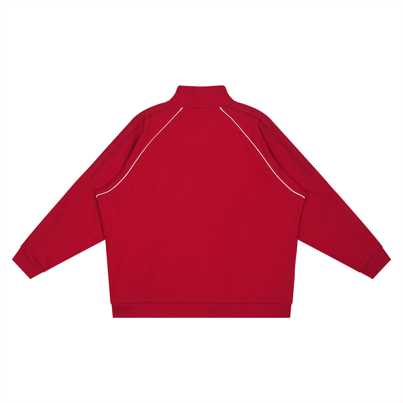 Reflection Striped Raglan Sleeve Jacket by ODMPOD