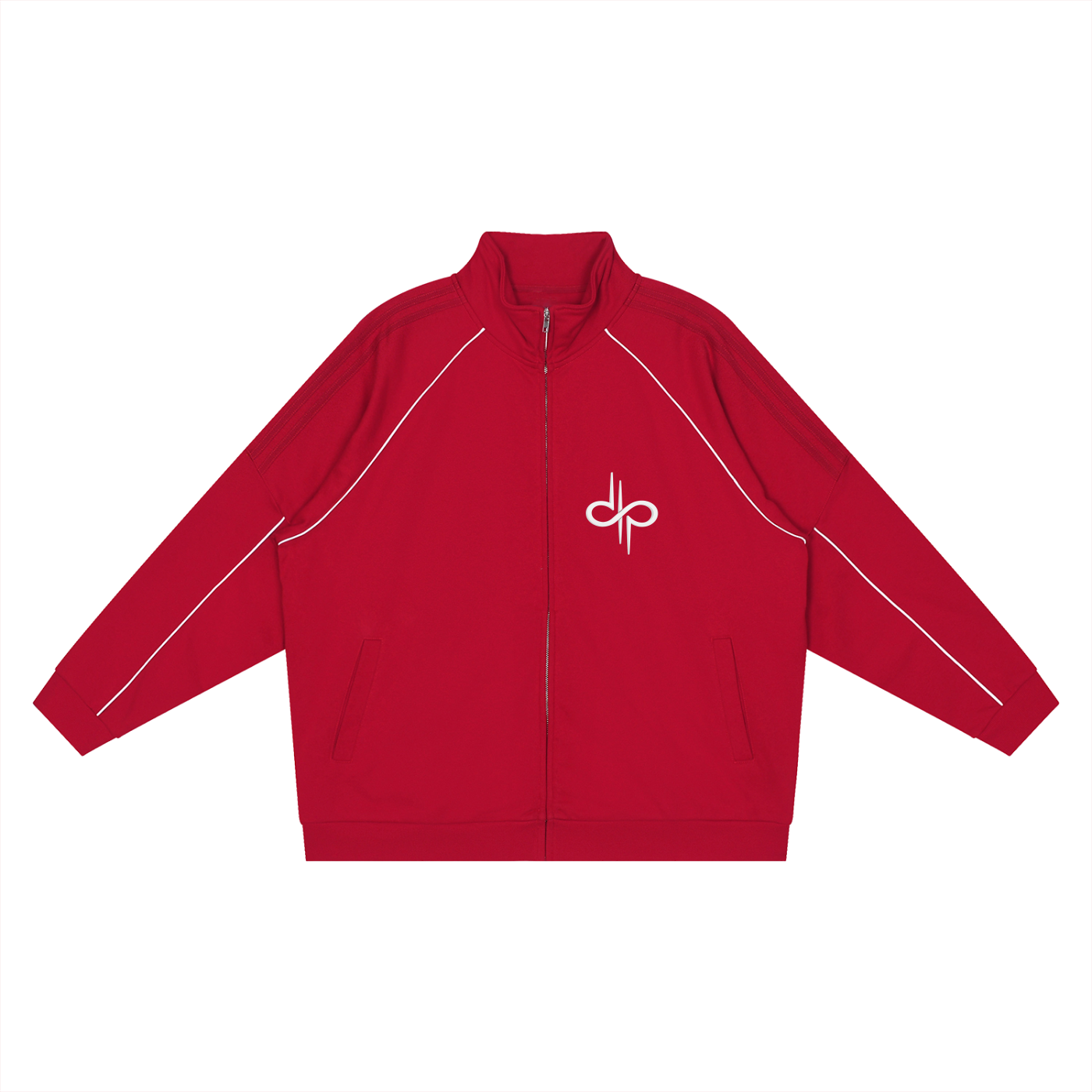 Reflection Striped Raglan Sleeve Jacket by ODMPOD