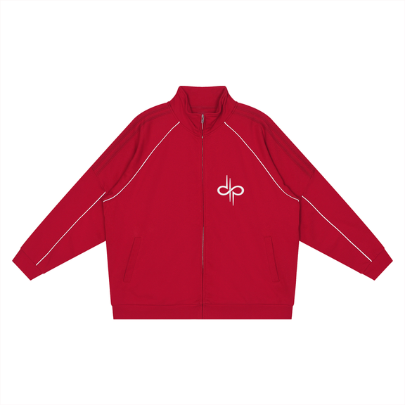 Reflection Striped Raglan Sleeve Jacket by ODMPOD