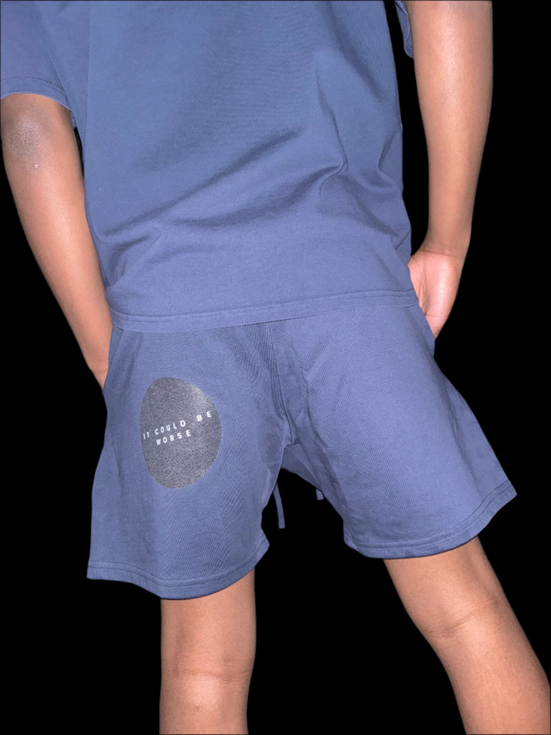 "WORDS HAVE POWER" Earth Tone Loose Fit FOG Shorts