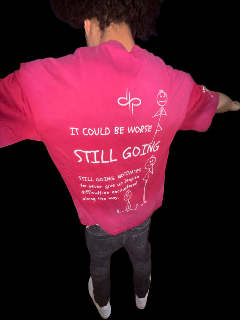 "WORDS HAVE POWER" Boxy Tie-dyed T-shirt