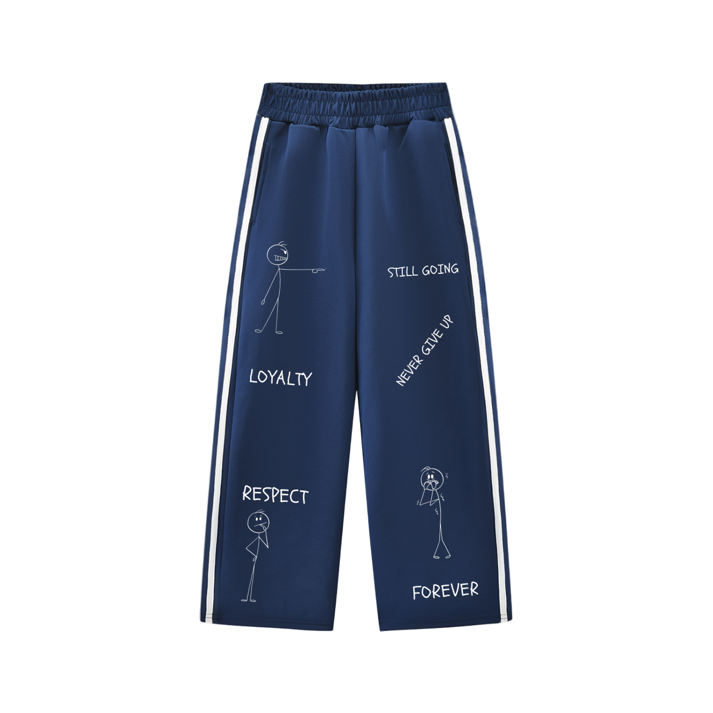 Kids’ Contrast Tape Sweatpants "WORDS HAVE POWER"