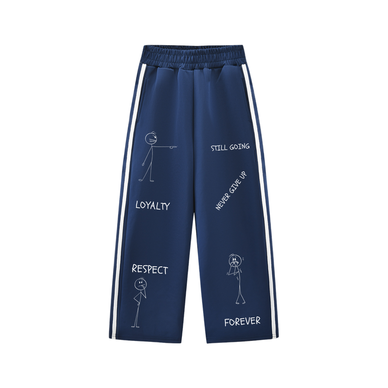 Kids’ Contrast Tape Sweatpants "WORDS HAVE POWER"