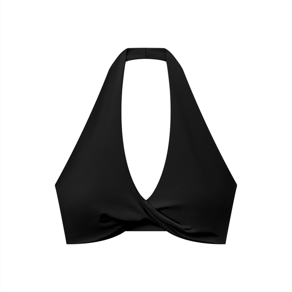 Women's Pleated Halter Sports Bra by ODMPOD