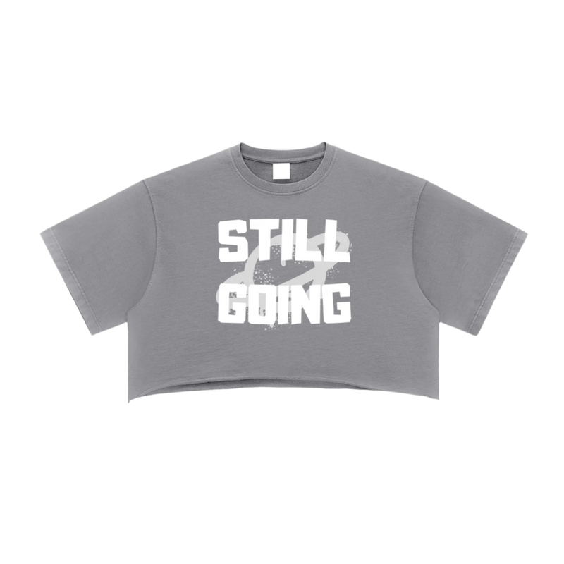 "LIMITED EDITION" Snow Washed Raw Edge Crop Top by ODMPOD