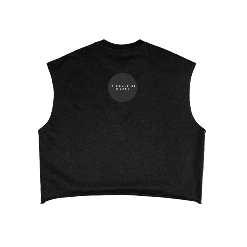 "WORDS HAVE POWER" French Terry Boxy Tank Top by ODMPOD