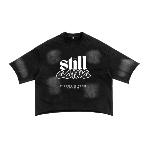 Sunfade French Terry Raw Edge T-shirt by ODMPOD