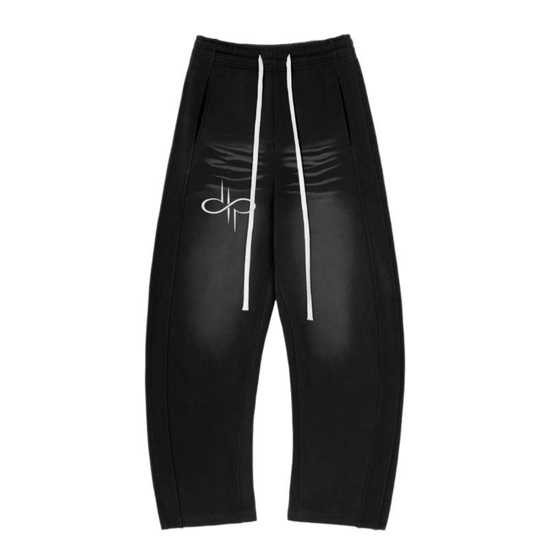 "WORDS HAVE POWER" Sunfade Curved Blade Sweatpants by ODMPOD