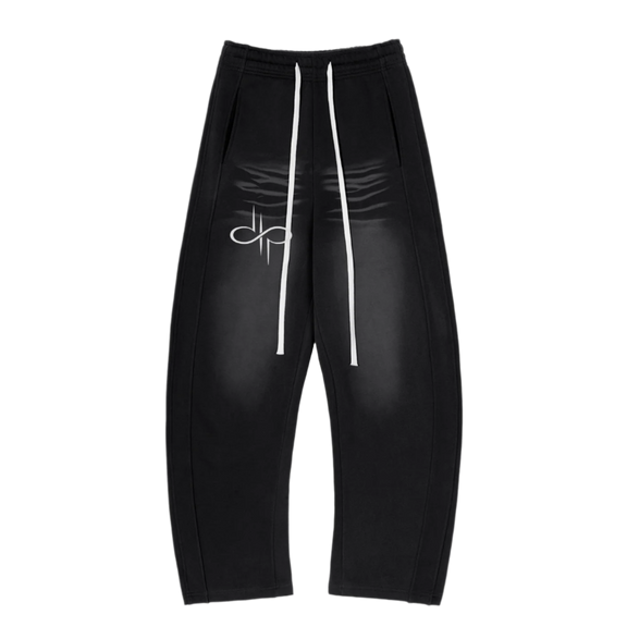 "WORDS HAVE POWER" Sunfade Curved Blade Sweatpants by ODMPOD