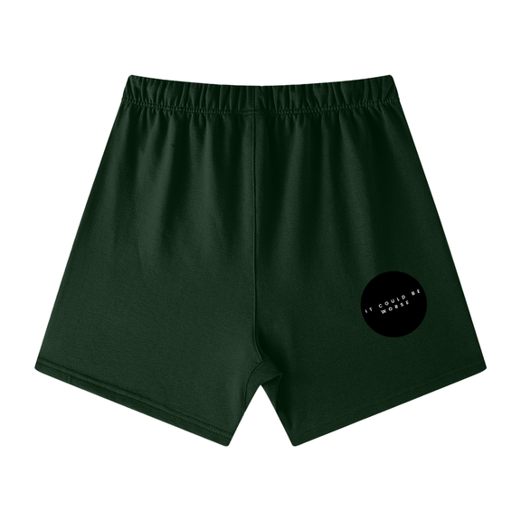 Heavyweight Earth Tone Loose Fit Cotton Shorts by ODMPOD