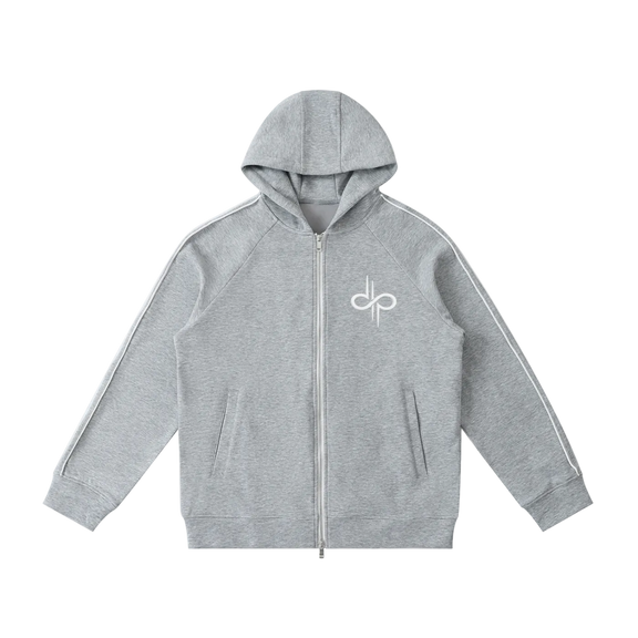 Heavyweight Raglan Sleeve Zip Hoodie by ODMPOD