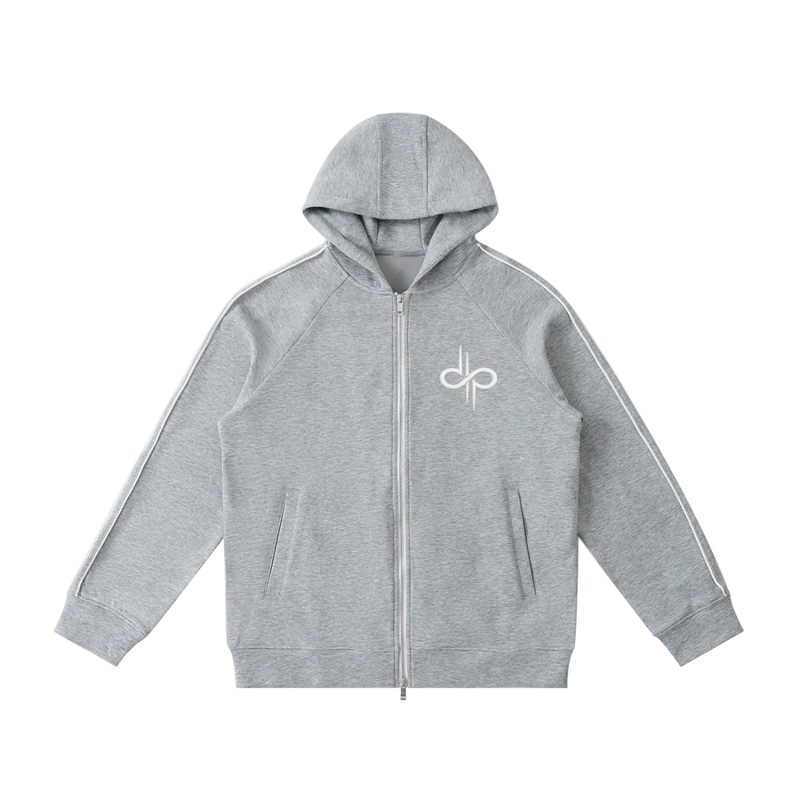 Heavyweight Raglan Sleeve Zip Hoodie by ODMPOD