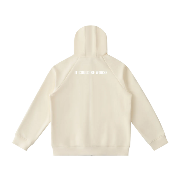 Heavyweight Raglan Sleeve Zip Hoodie by ODMPOD