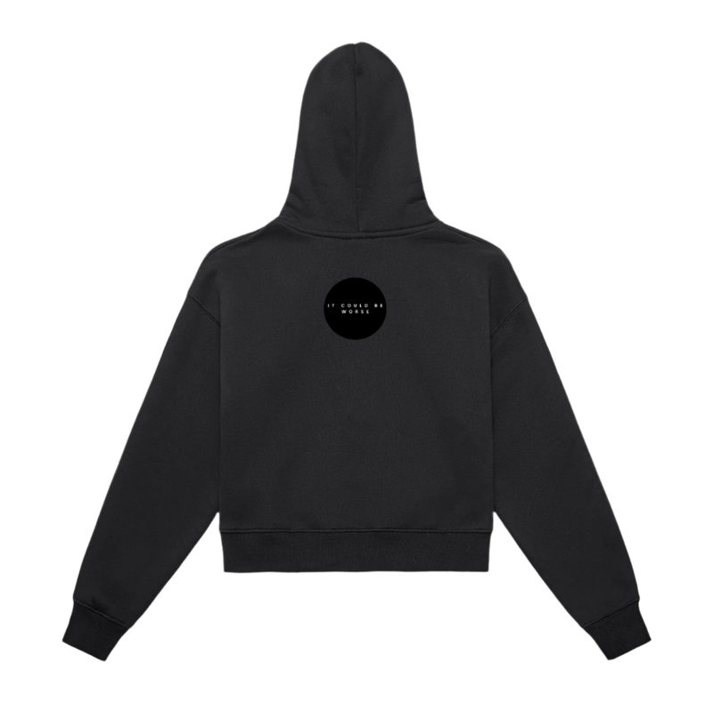 "WORDS HAVE POWER" Women's Cropped Hoodie by ODMPOD