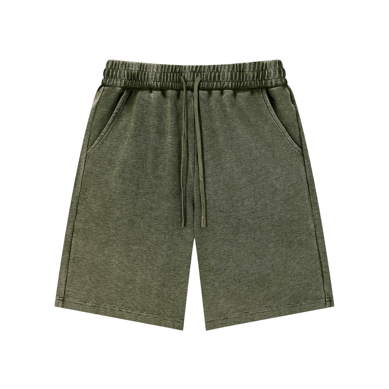 Mineral Wash Waffle Knit Shorts by ODMPOD