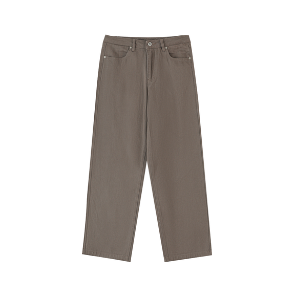 Heavyweight Cotton Straight-Leg Pants by ODMPOD