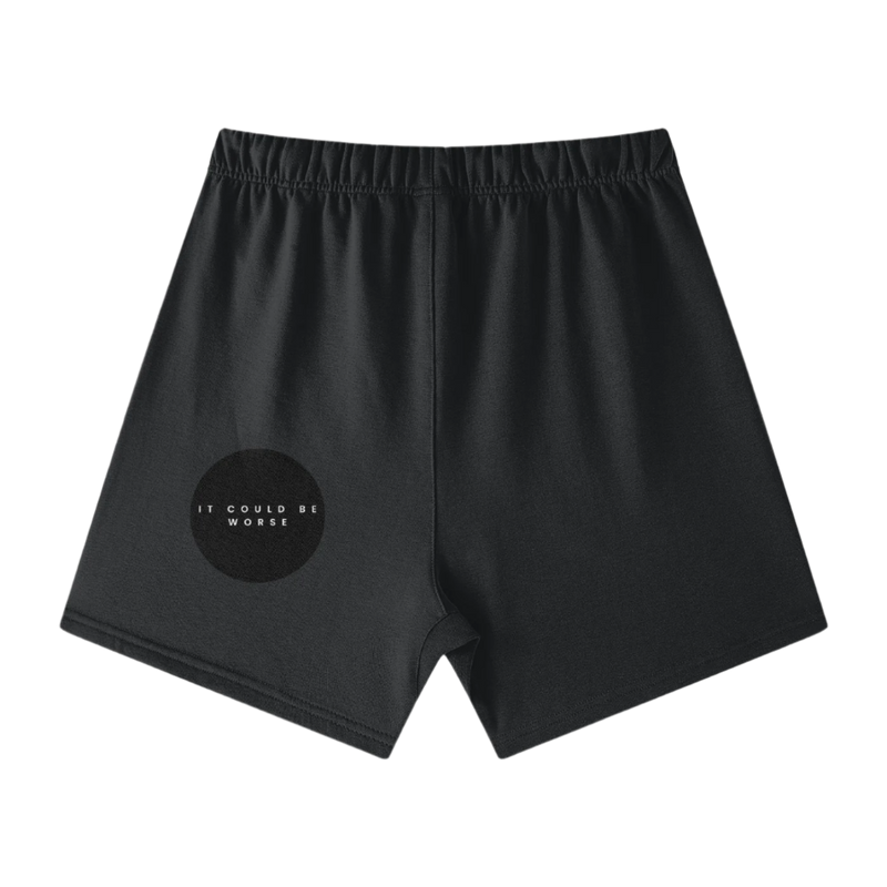 "WORDS HAVE POWER" Earth Tone Loose Fit FOG Shorts