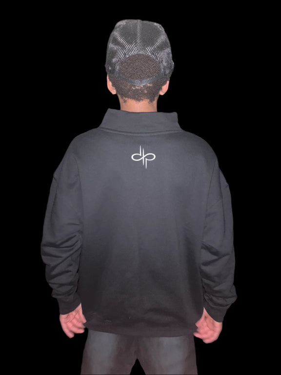 "WORDS HAVE POWER" Half-zip Sweatshirt by PODpartner