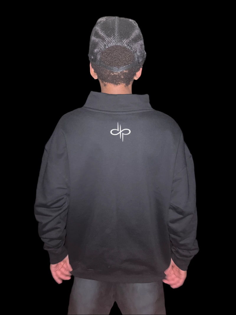 "WORDS HAVE POWER" Half-zip Sweatshirt by PODpartner