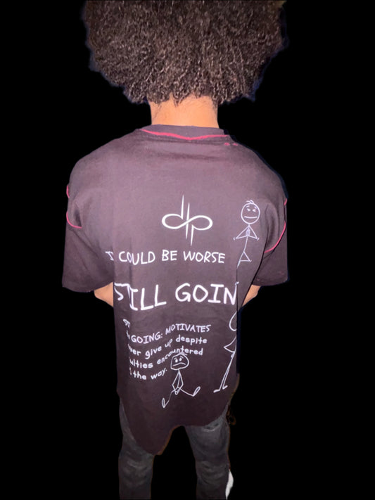 "WORDS HAVE POWER" Hand-frayed Reversible T-shirt by ODMPOD