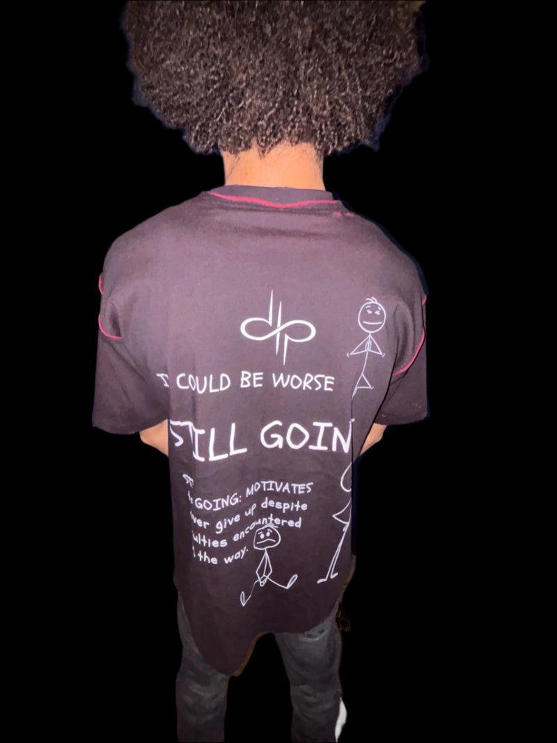 "WORDS HAVE POWER" Hand-frayed Reversible T-shirt by ODMPOD