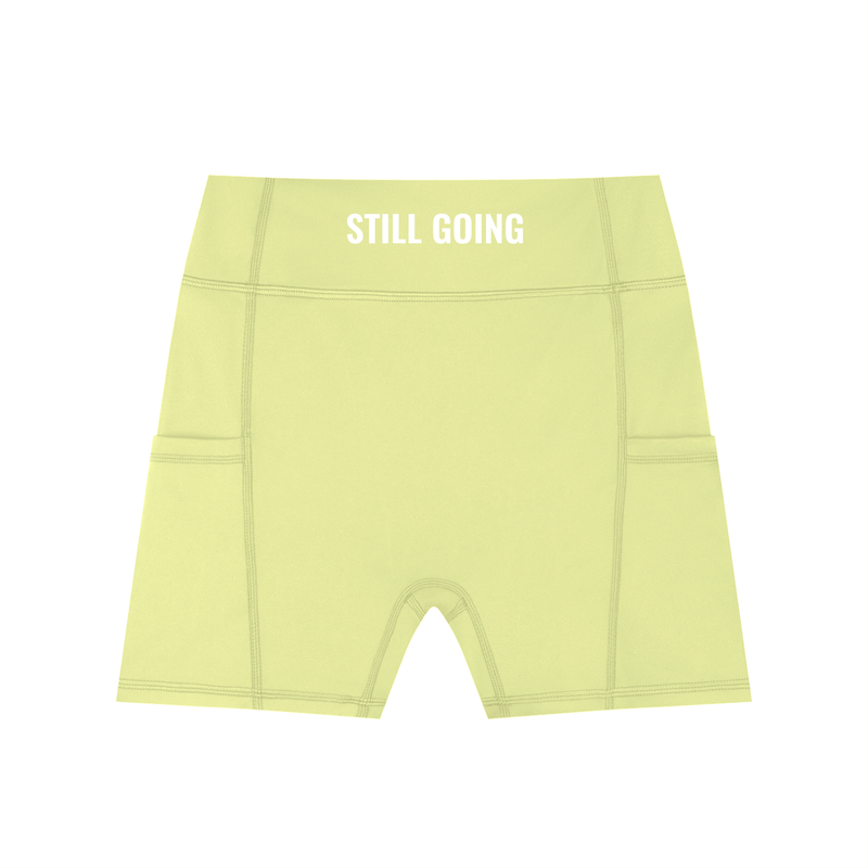 Women's High-Waisted Pocket Biker Shorts by ODMPOD