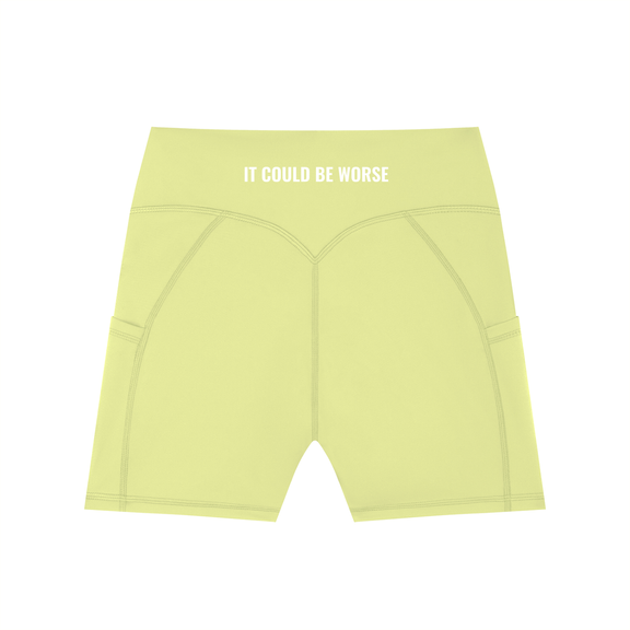 Women's High-Waisted Pocket Biker Shorts by ODMPOD