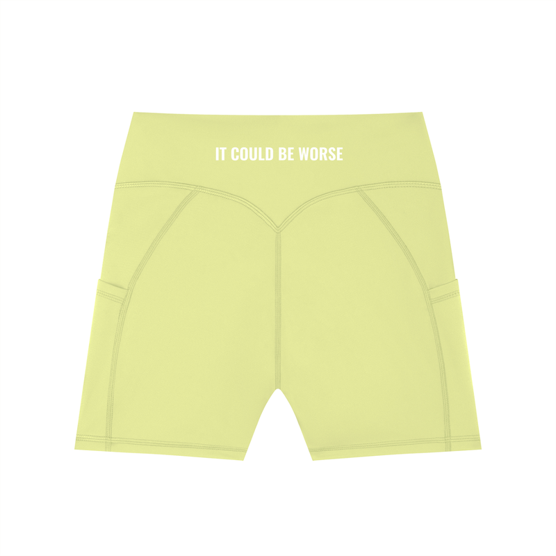 Women's High-Waisted Pocket Biker Shorts by ODMPOD