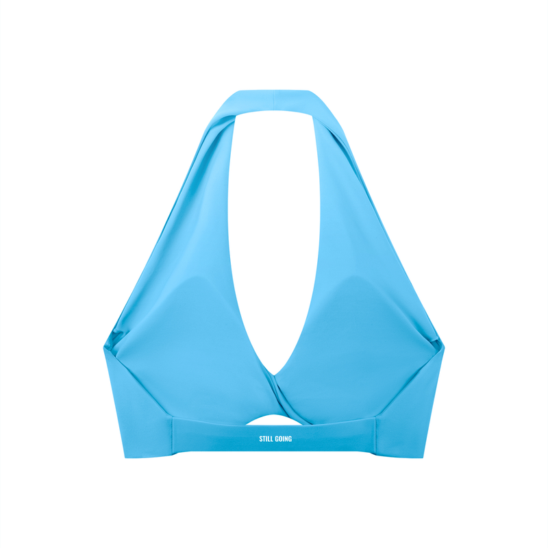 Women's Pleated Halter Sports Bra by ODMPOD