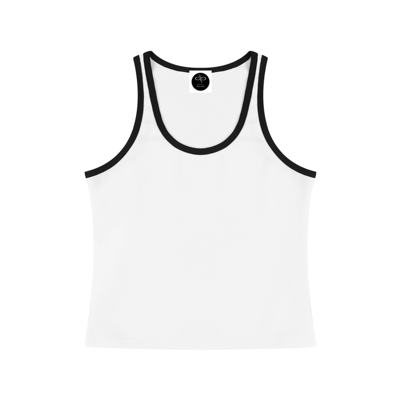 Women's Color Block Cropped Tank Top by ODMPOD