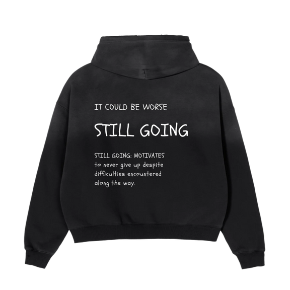 "WORDS HAVE POWER" Sunfade Boxy Hoodie by ODMPOD