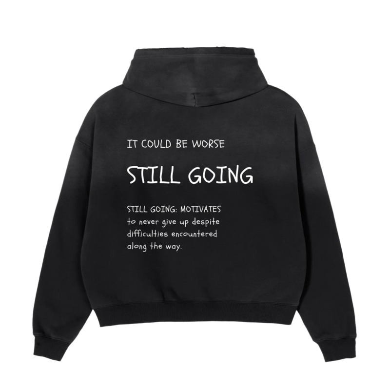 "WORDS HAVE POWER" Sunfade Boxy Hoodie by ODMPOD