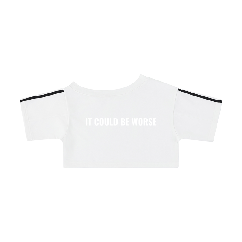 Women's Off-the-Shoulder Crop T-Shirt by ODMPOD