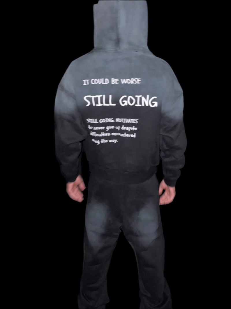 "WORDS HAVE POWER" Sunfade Boxy Hoodie by ODMPOD