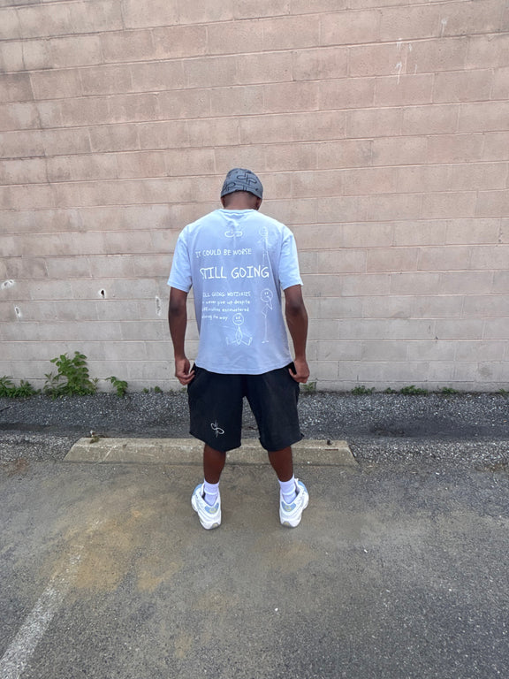 "WORDS HAVE POWER" Vintage Washed Shorts by ODMPOD