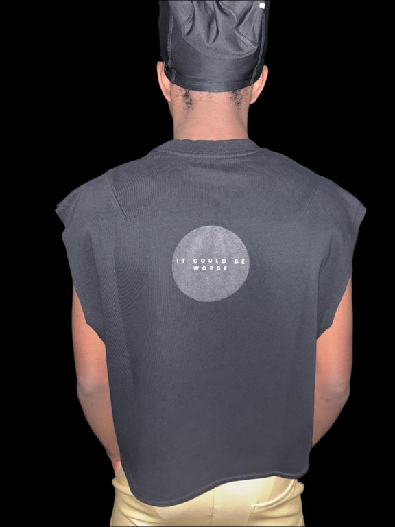 "WORDS HAVE POWER" French Terry Boxy Tank Top by ODMPOD