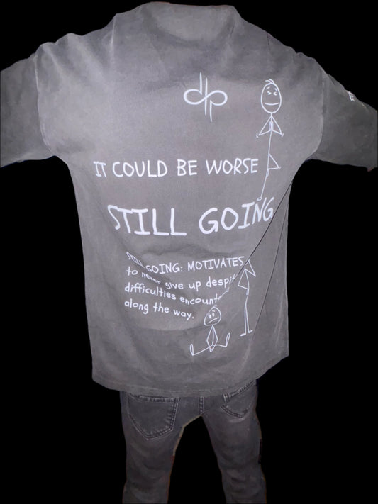 "WORDS HAVE POWER" Unisex Faux-layered Faded Long Sleeve by PODpartner