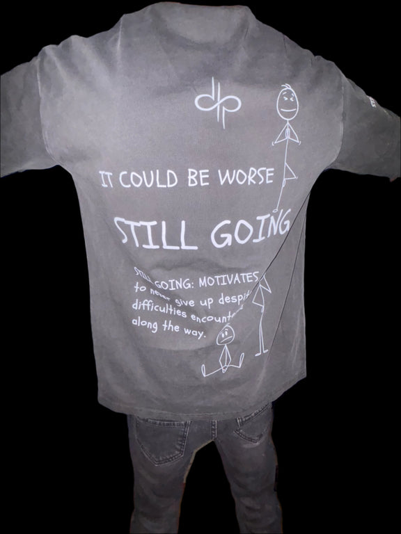 "WORDS HAVE POWER" Unisex Faux-layered Faded Long Sleeve by PODpartner