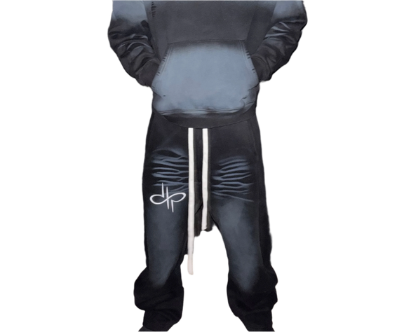 "WORDS HAVE POWER" Sunfade Curved Blade Sweatpants by ODMPOD