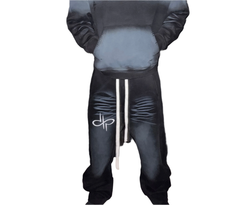 "WORDS HAVE POWER" Sunfade Curved Blade Sweatpants by ODMPOD
